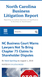 Mobile Screenshot of ncbusinesslitigationreport.com