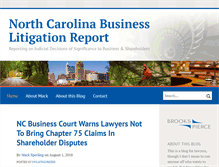 Tablet Screenshot of ncbusinesslitigationreport.com